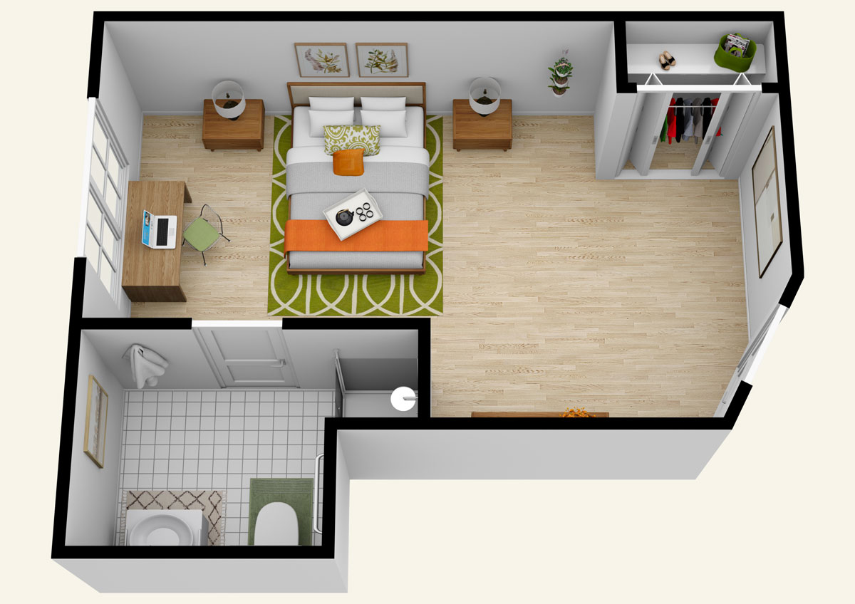 Jasmine Estates of Oklahoma City | Large Model With Shower